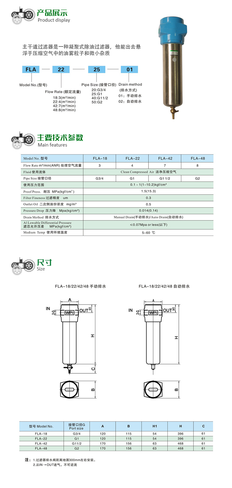 主管道過(guò)濾器